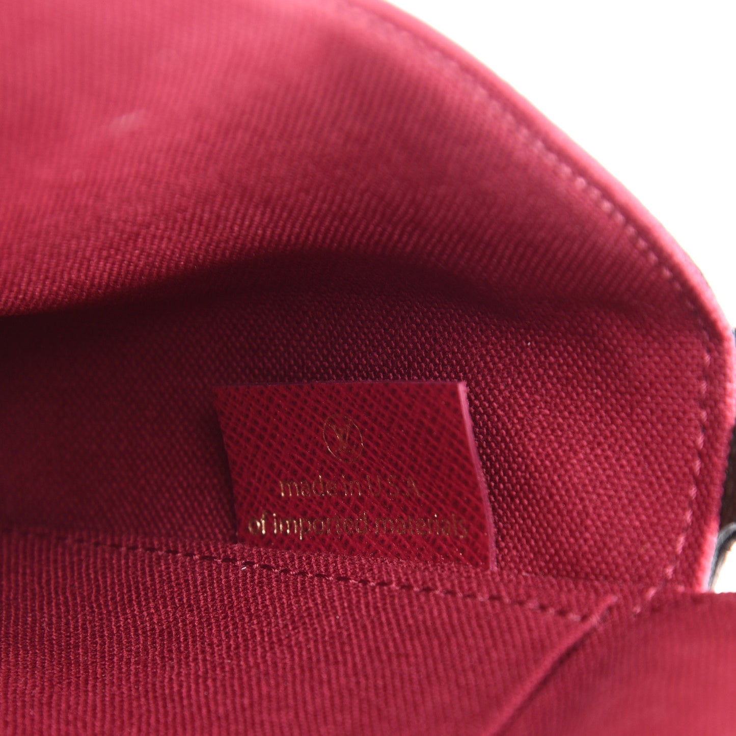 Monogram Pochette Felicie Chain Wallet Fuchsia
