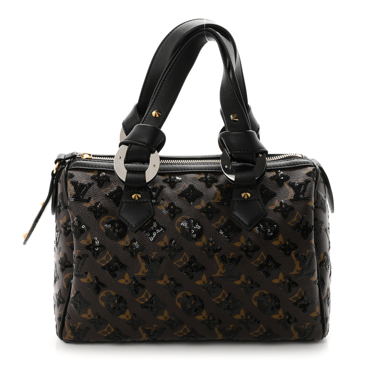 Louis Vuitton Monogram Sequins Eclipse Speedy 28 Black 1 of 10