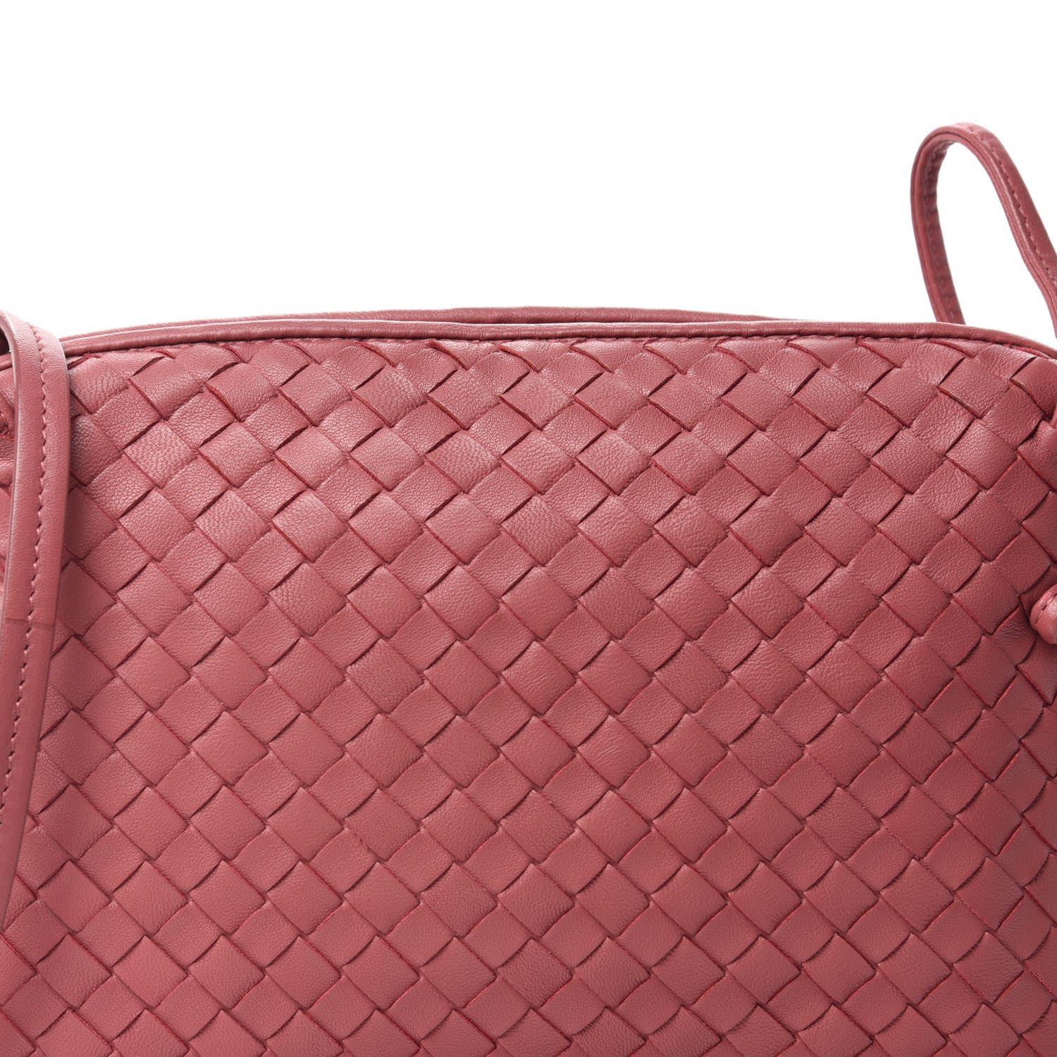 Bottega Veneta Nappa Intrecciato Nodini Crossbody Messenger Rose Pink 12 of 12