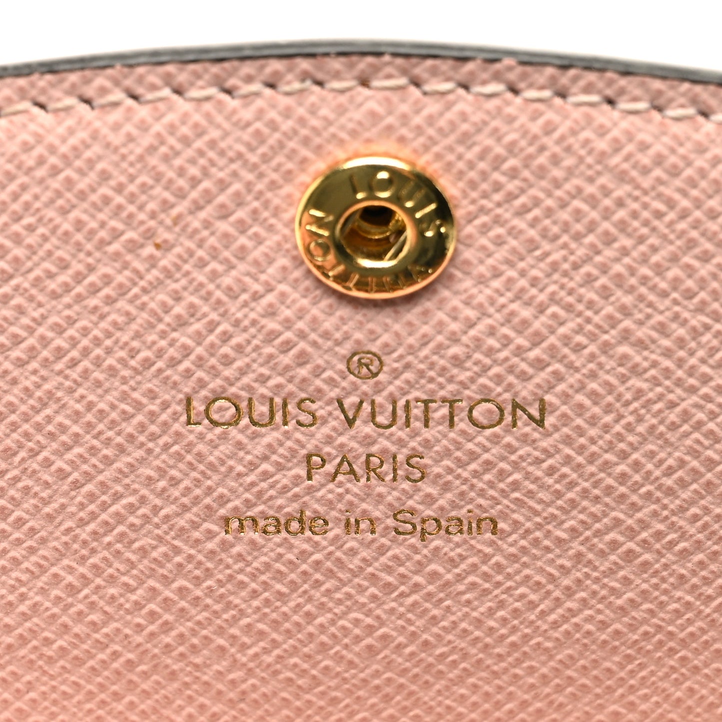 Damier Ebene Rosalie Coin Purse Rose Ballerine