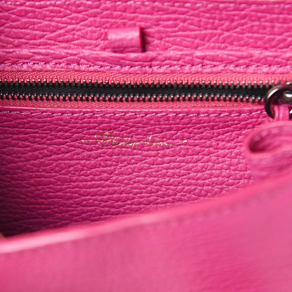 3.1 Phillip Lim 3.1 Textured Calfskin Mini Pashli Satchel Fuchsia 5 of 8