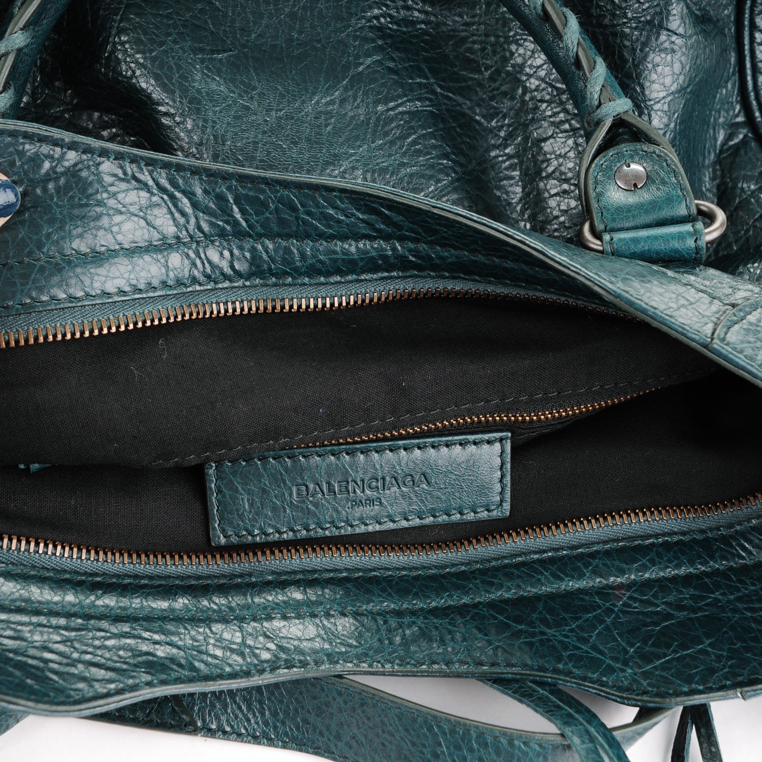 Balenciaga Agneau Classic Hardware Velo Vert Pinede 7 of 8