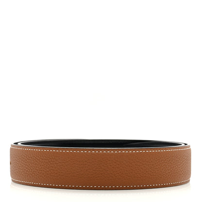 Hermes Box Togo 32mm Belt Strap 80 32 Black Gold 2 of 4