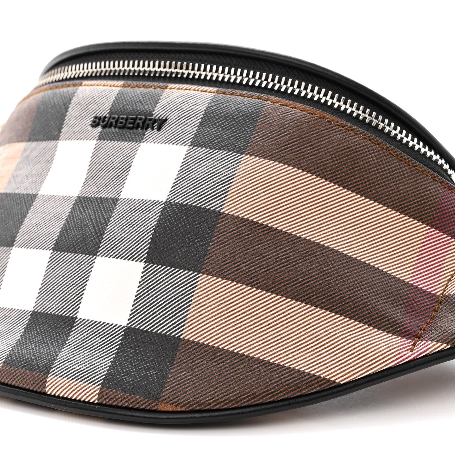 Burberry E-canvas Check Bum Bag Dark Birch Brown 11 of 11