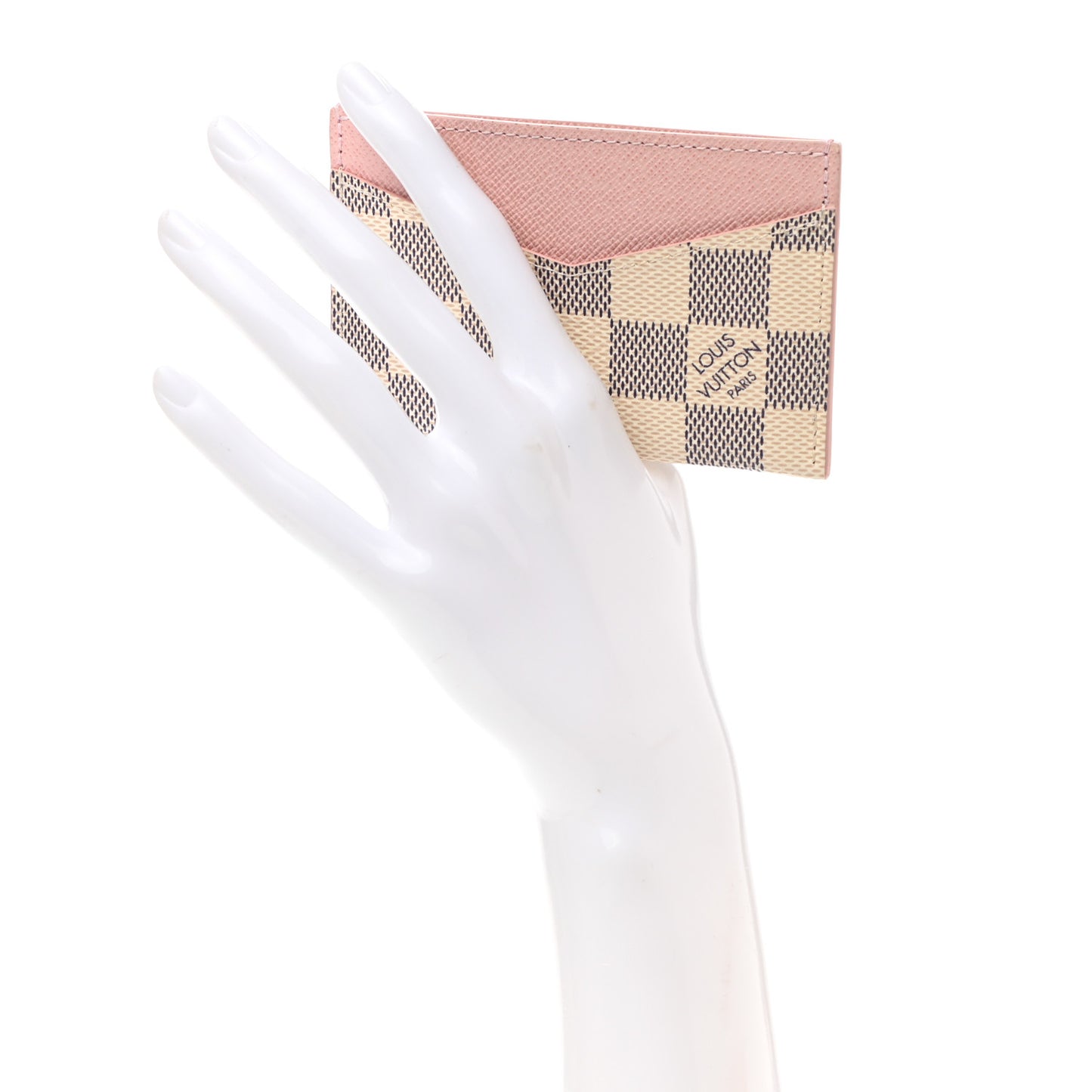 Damier Azur Daily Card Holder Rose Ballerine