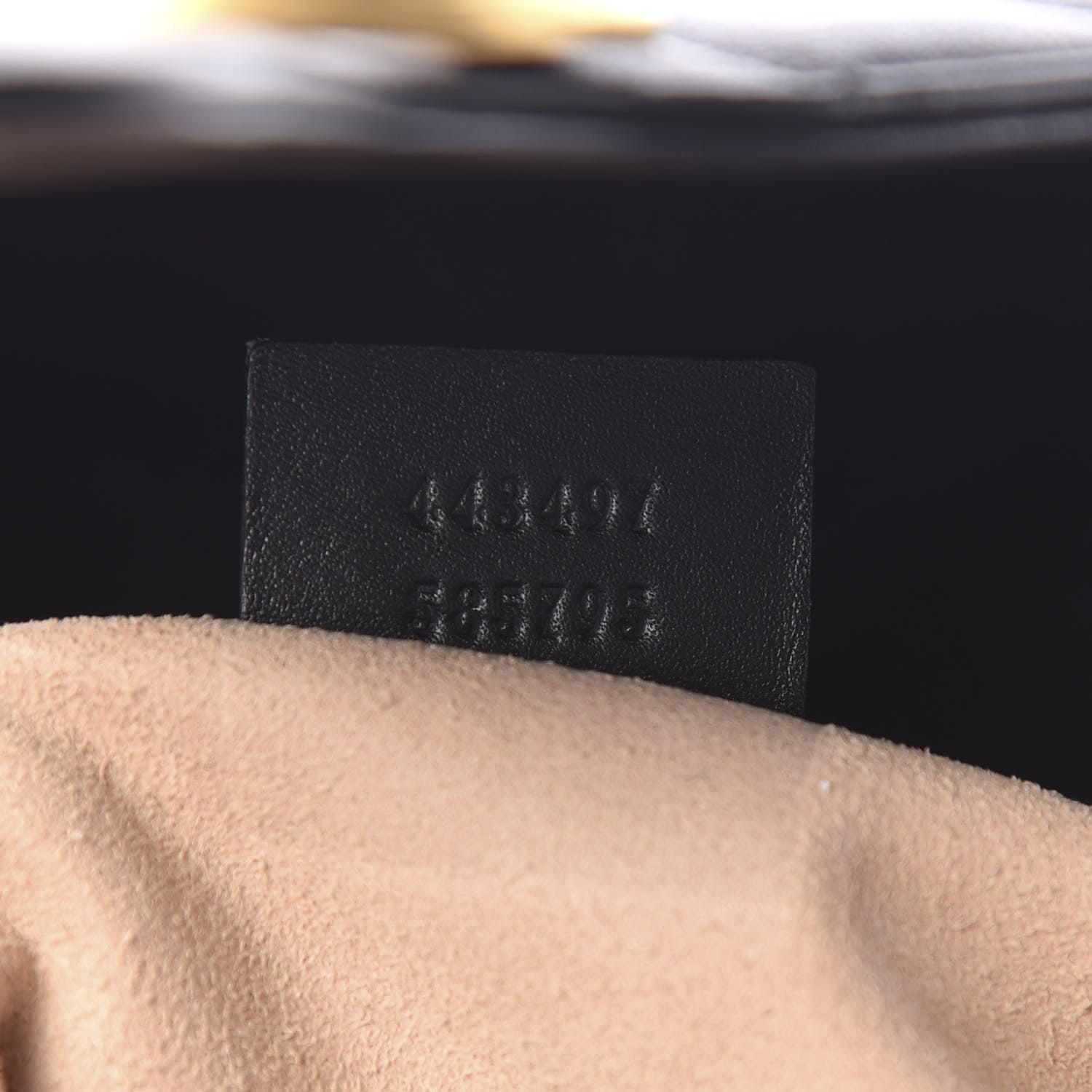 Gucci Calfskin Matelasse Small GG Marmont Shoulder Bag Black 6 of 11