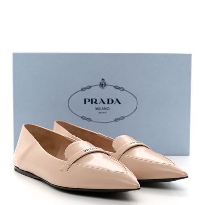 Prada Spazzolato Ballet Flats 39 Cipria 8 of 8