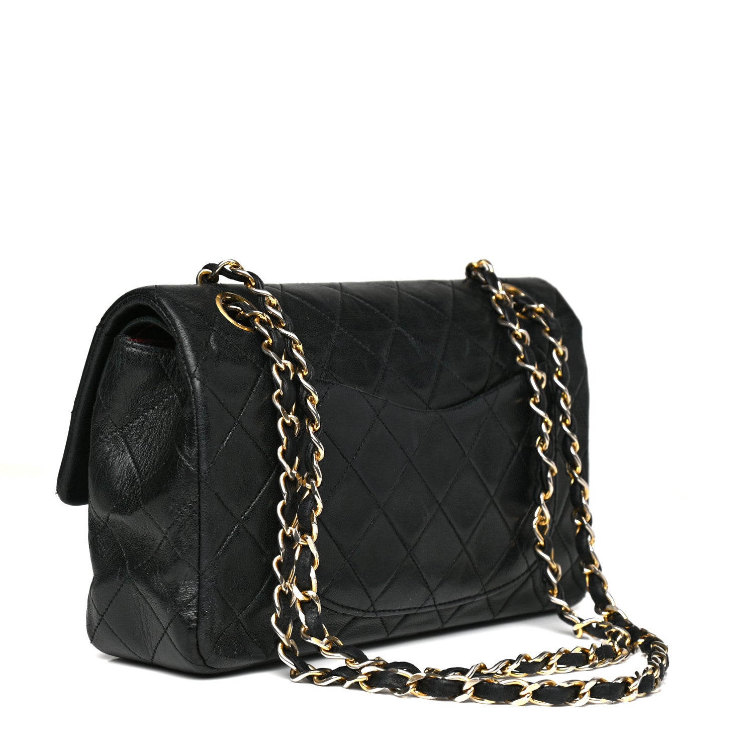 Chanel Lambskin Quilted Small Double Flap Black 2 of 13