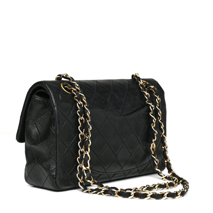 Chanel Lambskin Quilted Small Double Flap Black 2 of 13