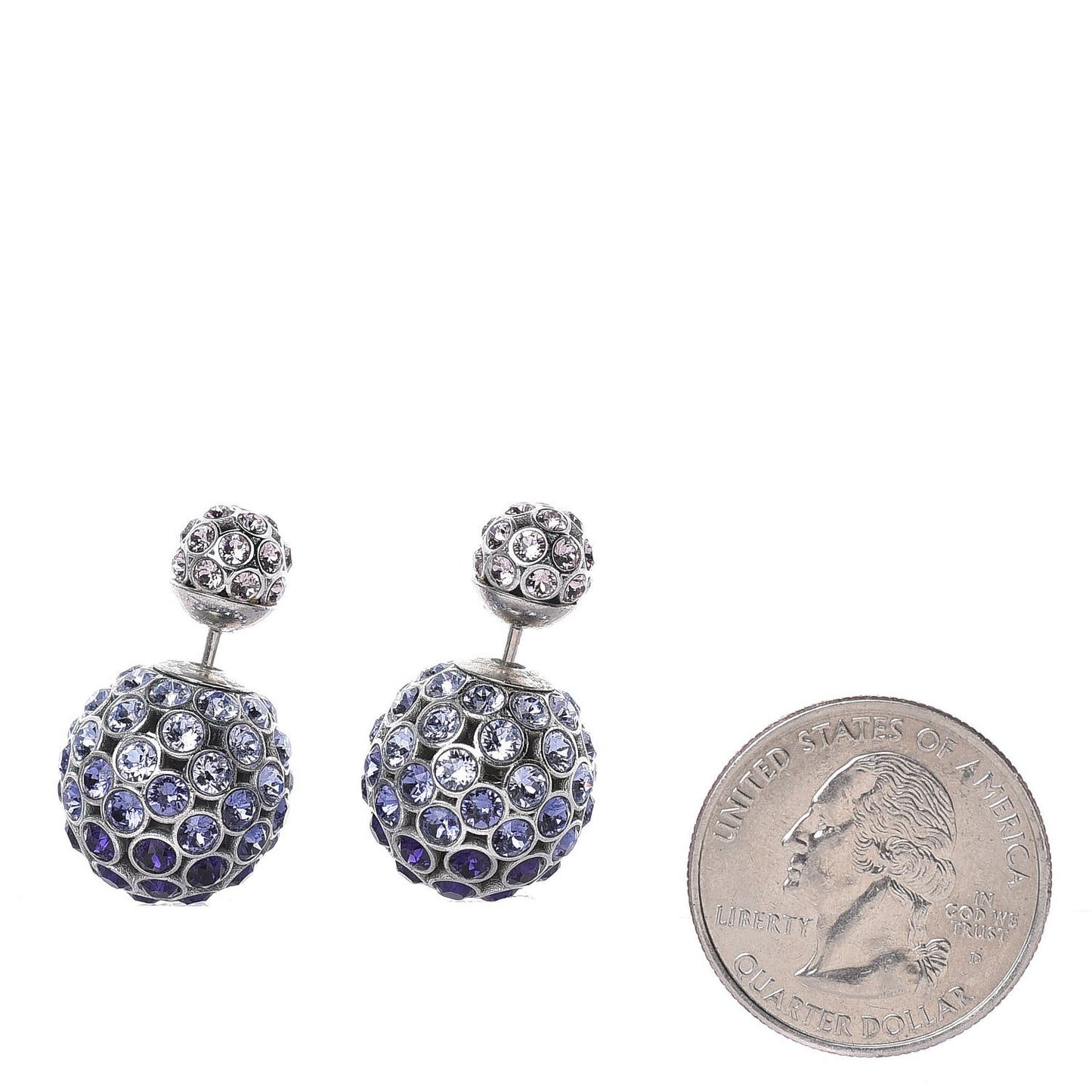 Crystal Mise En Dior Tribal Earrings Purple