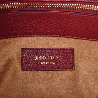 Jimmy Choo Grainy Calfskin Riley Tote Red 9 of 9