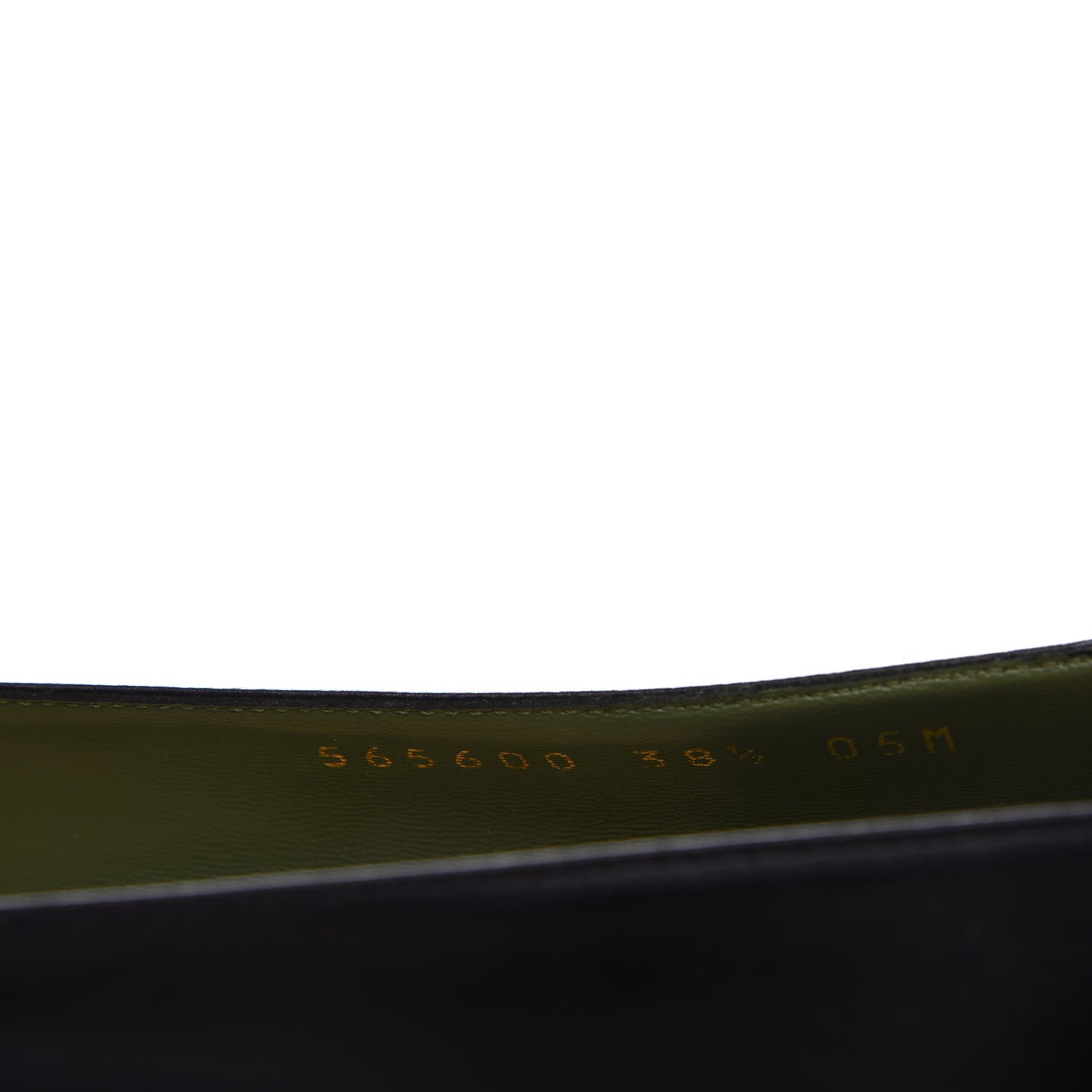Gucci Malaga Kid Half Moon GG Square Toe Pumps 38.5 Black 10 of 11