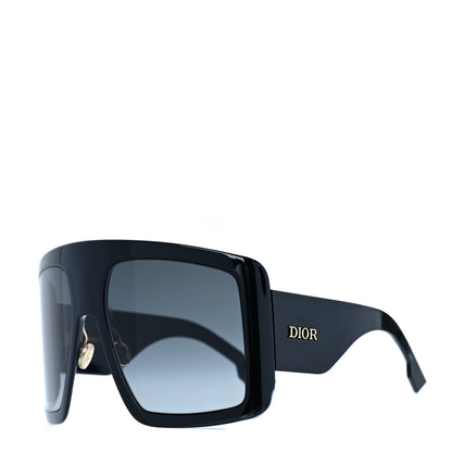 Christian Dior Acetate DiorSo Light 1 Shield Sunglasses Black 1 of 8