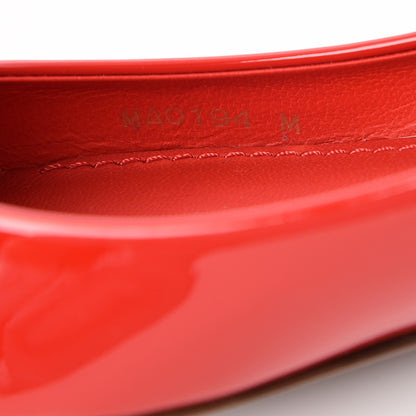Louis Vuitton Patent Calfskin Eyeline Ballerina Flats 34 Rouge 8 of 8