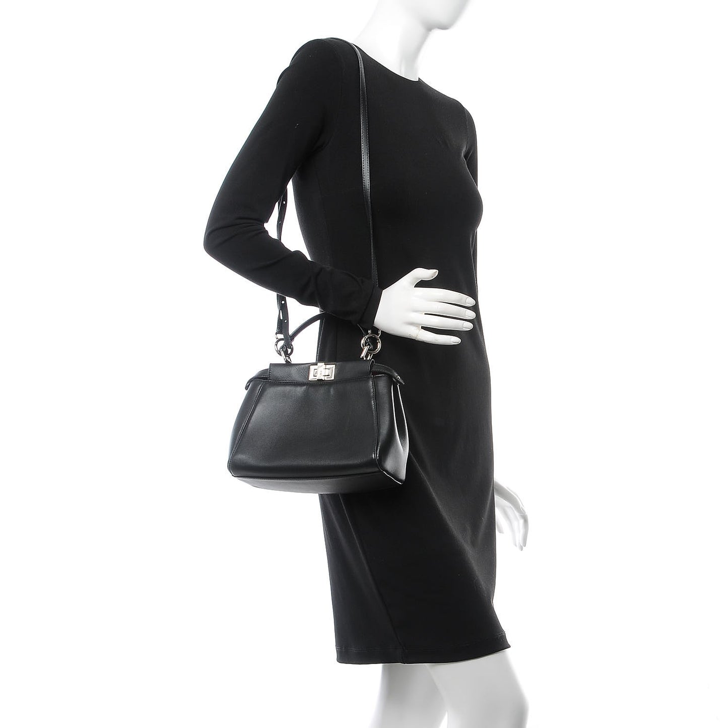 Nappa Karung Monster Eyes Mini Peekaboo Iconic Satchel Black Papavero