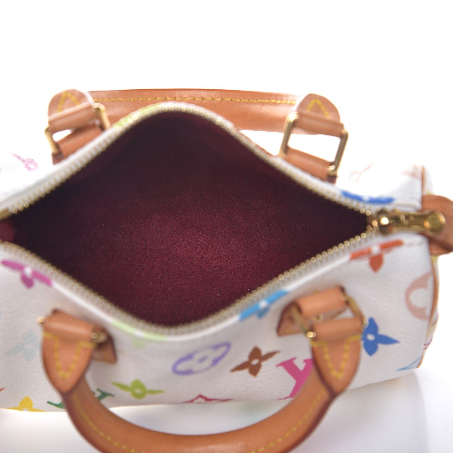 Monogram Multicolor Mini Sac HL Speedy White