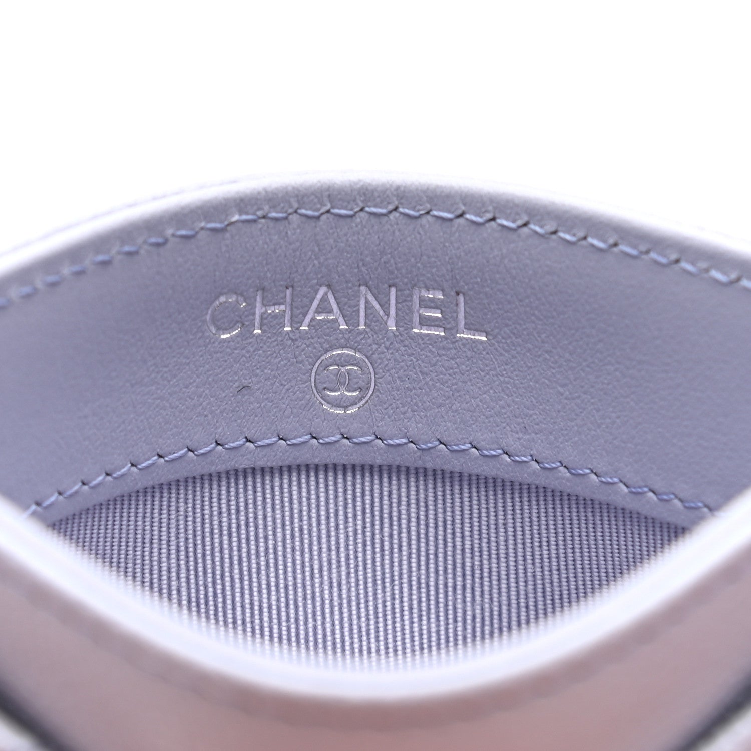 Chanel Caviar Quilted Card Holder Light Purple 6 of 8