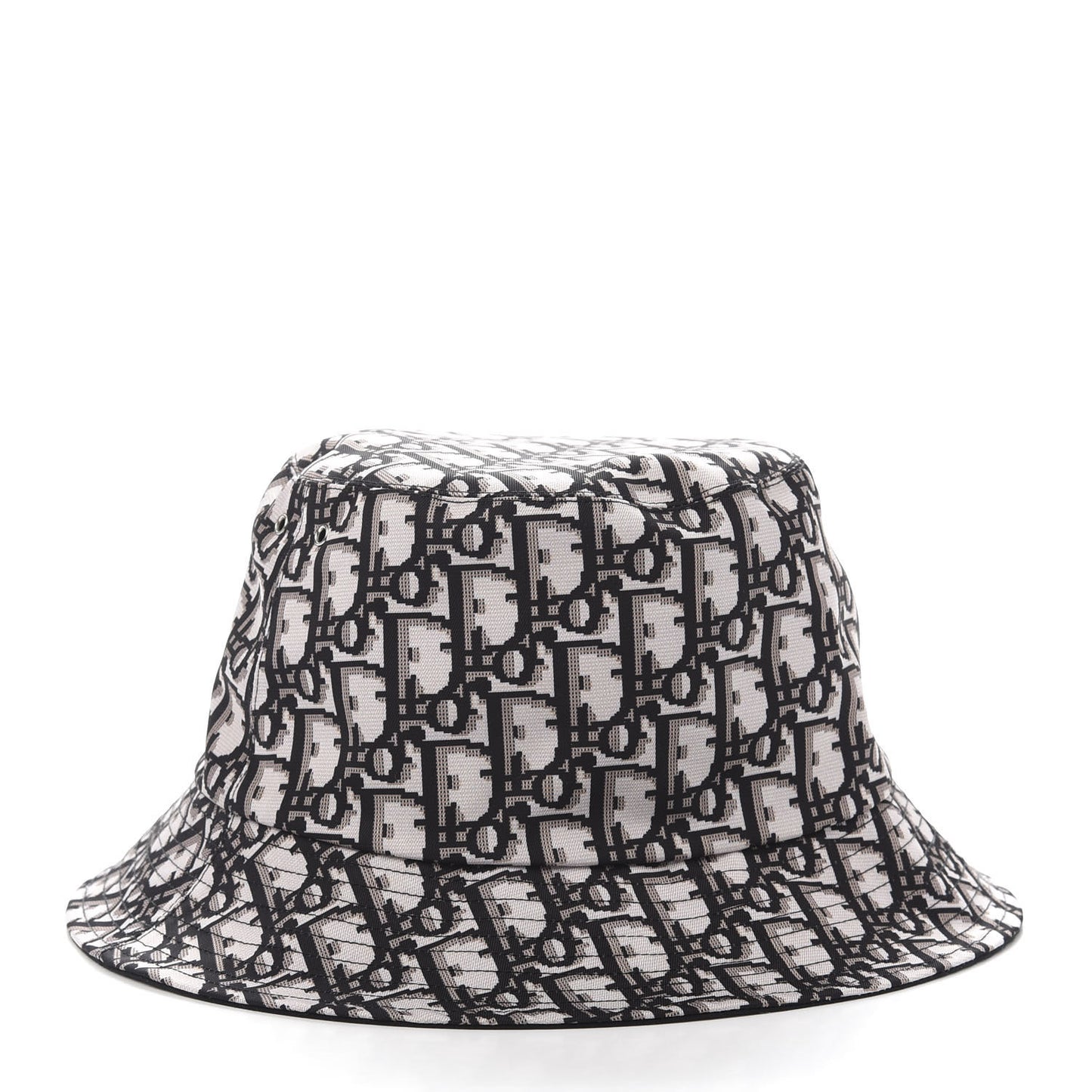 Polyester Cotton Oblique Teddy-D Brim Bucket Hat 58 Black