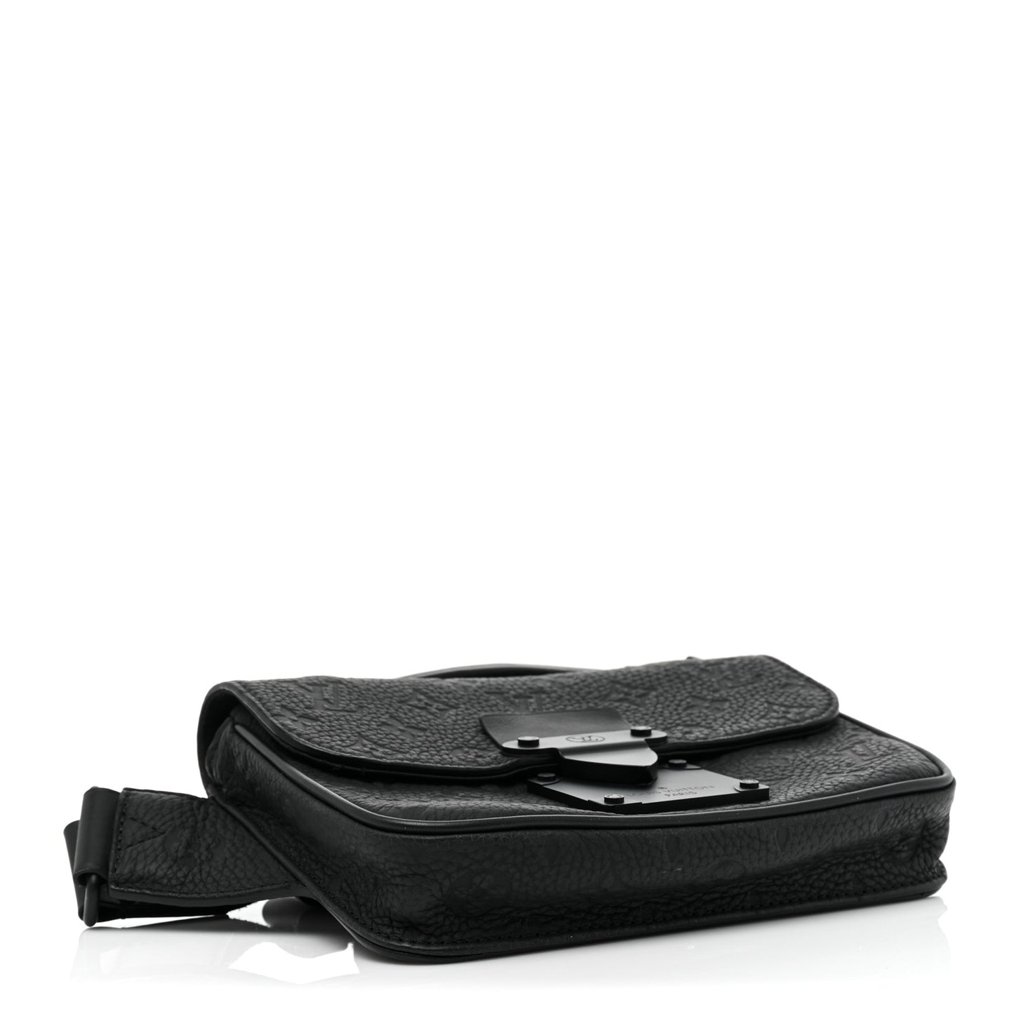 Taurillon Monogram S Lock Sling Bag Black