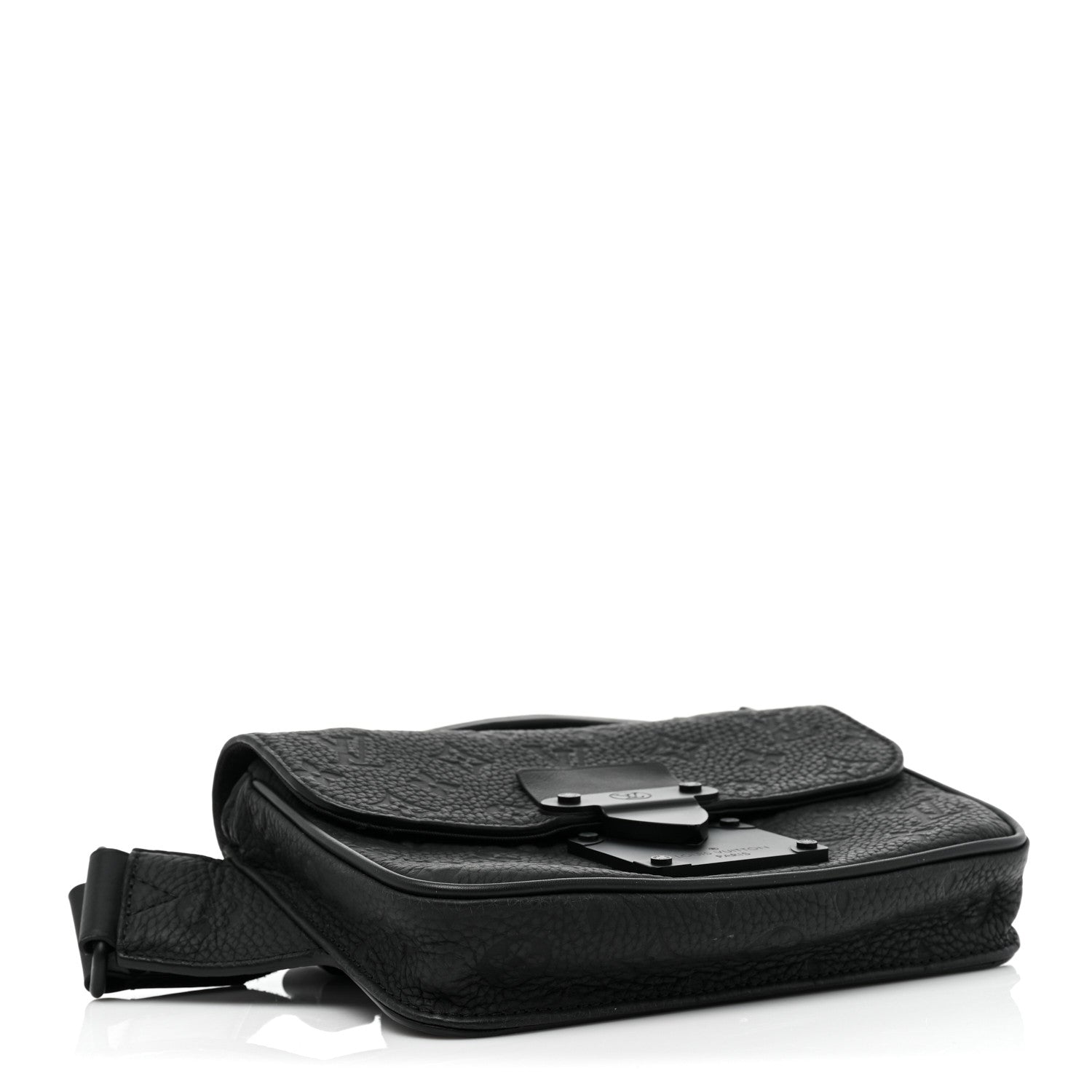 Louis Vuitton Taurillon Monogram S Lock Sling Bag Black 4 of 12