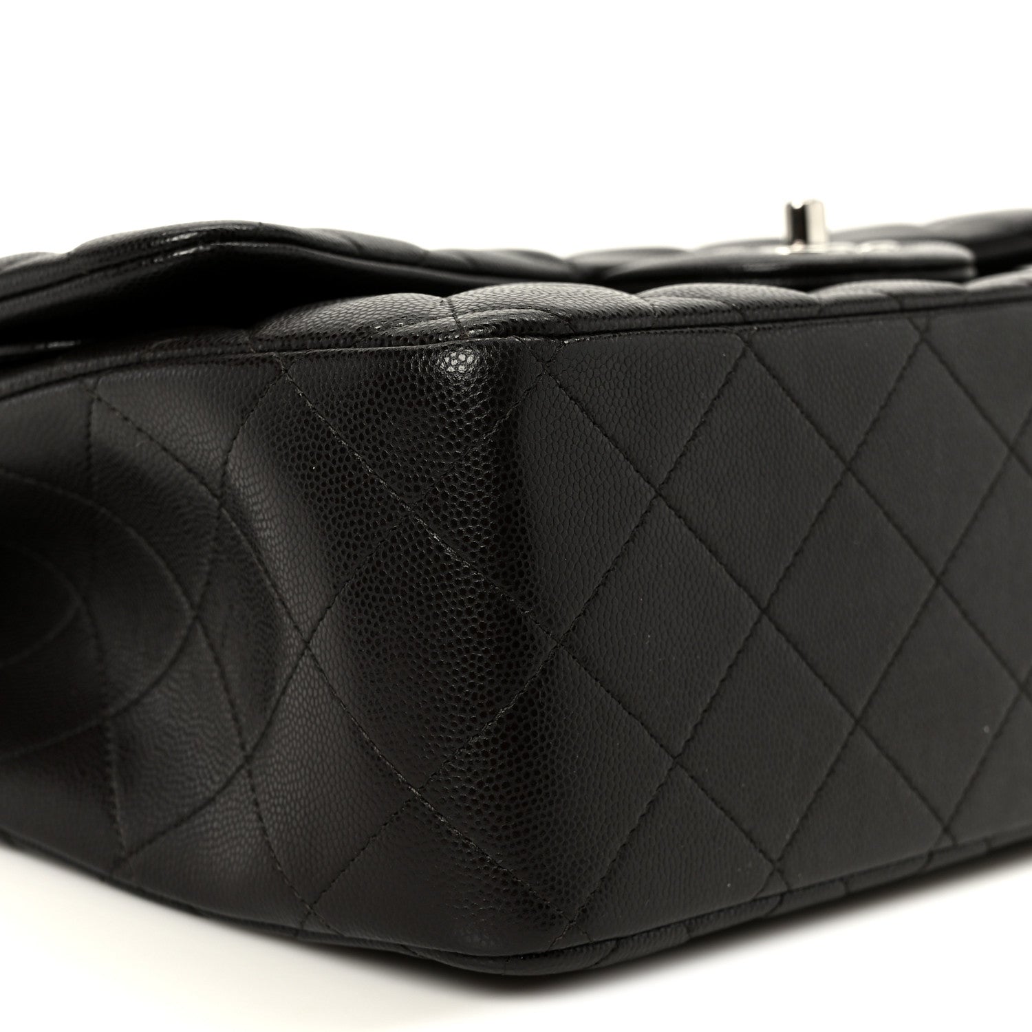 Chanel Caviar Quilted Jumbo Double Flap Dark Brown 10 of 11