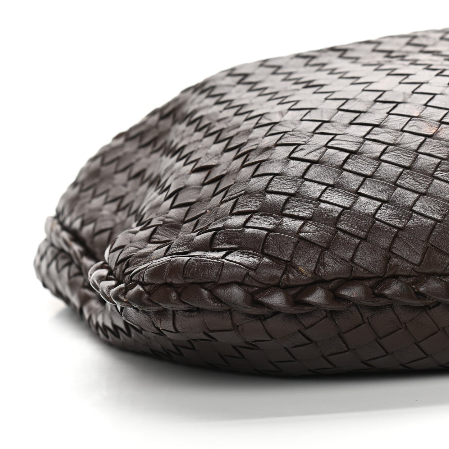 Nappa Intrecciato Large Veneta Hobo Ebano