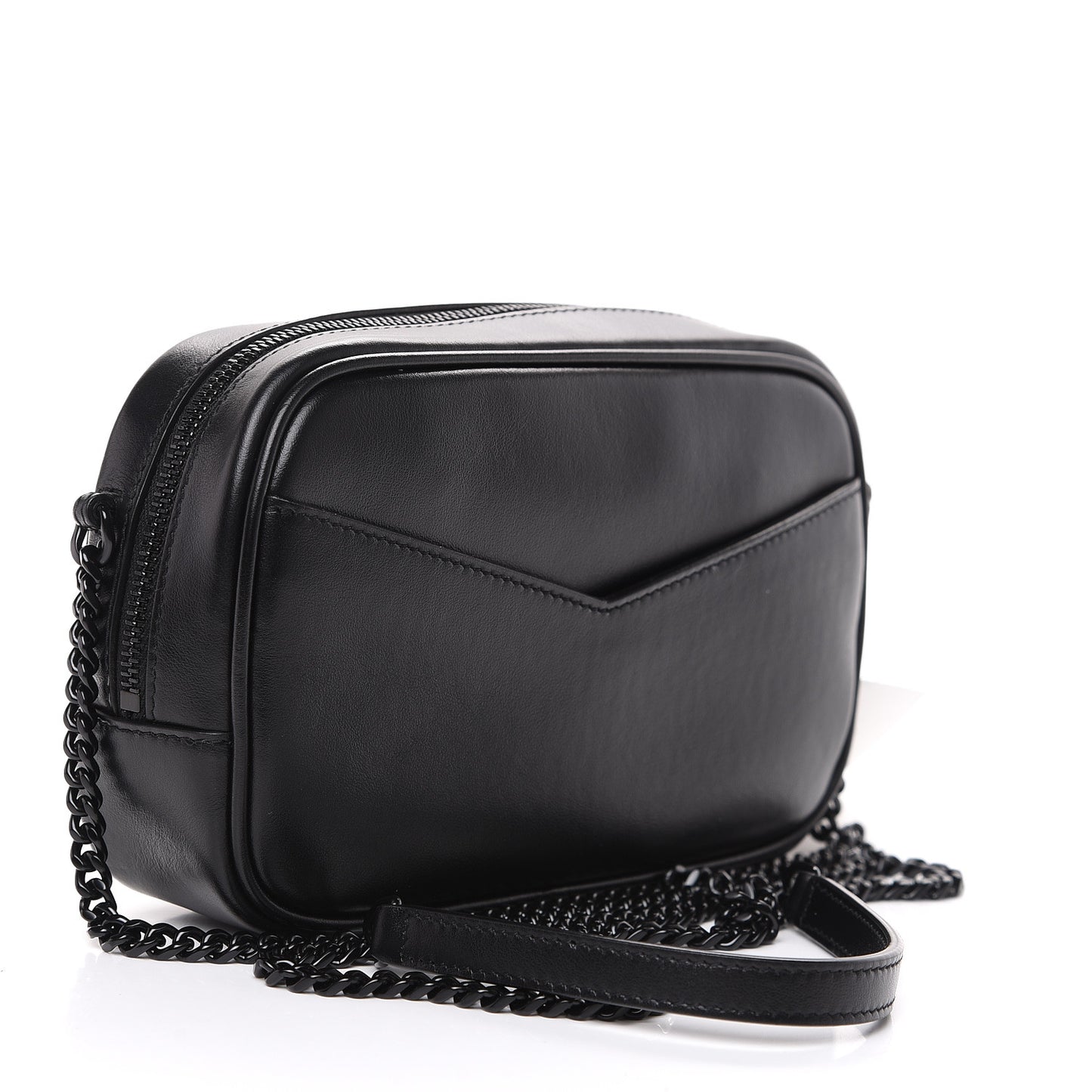 Calfskin Tiger Burnout Monogram Lou Camera Bag Black