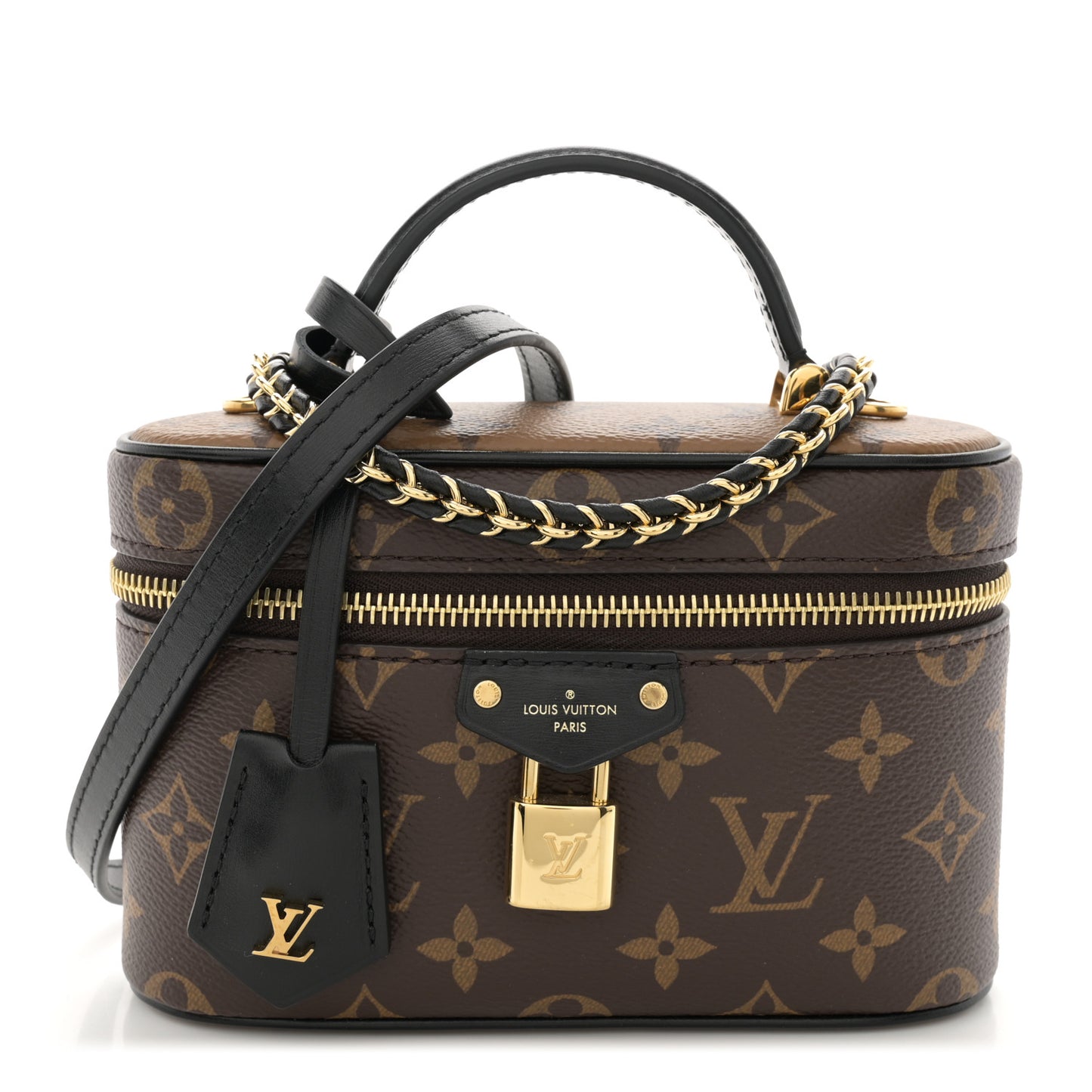 Reverse Monogram Vanity Chain Pouch