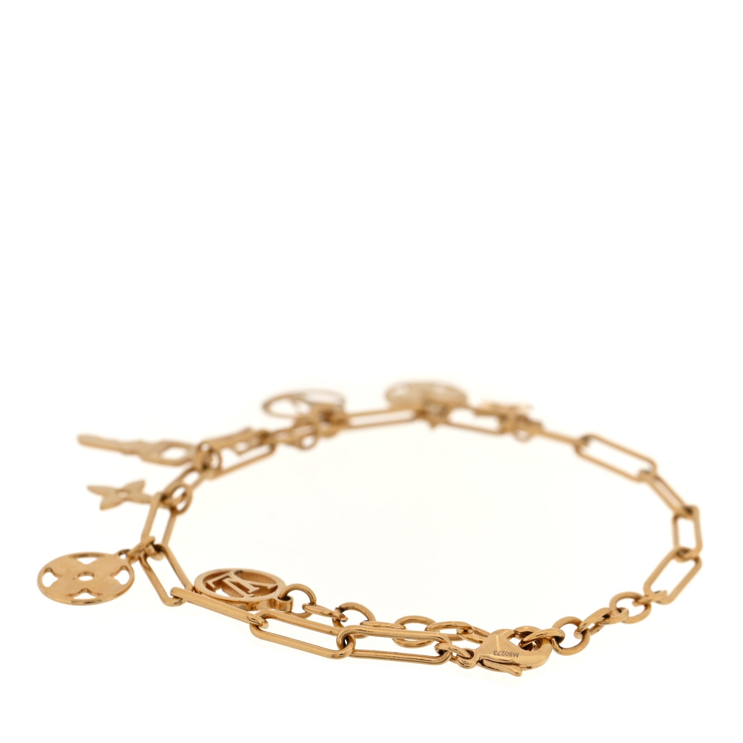 Louis Vuitton Sweet Monogram Charm Bracelet Gold 3 of 4