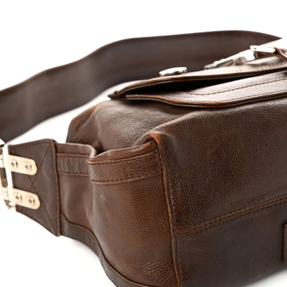 Christian Dior Calfskin Flight East West Bag Brown 10 of 11