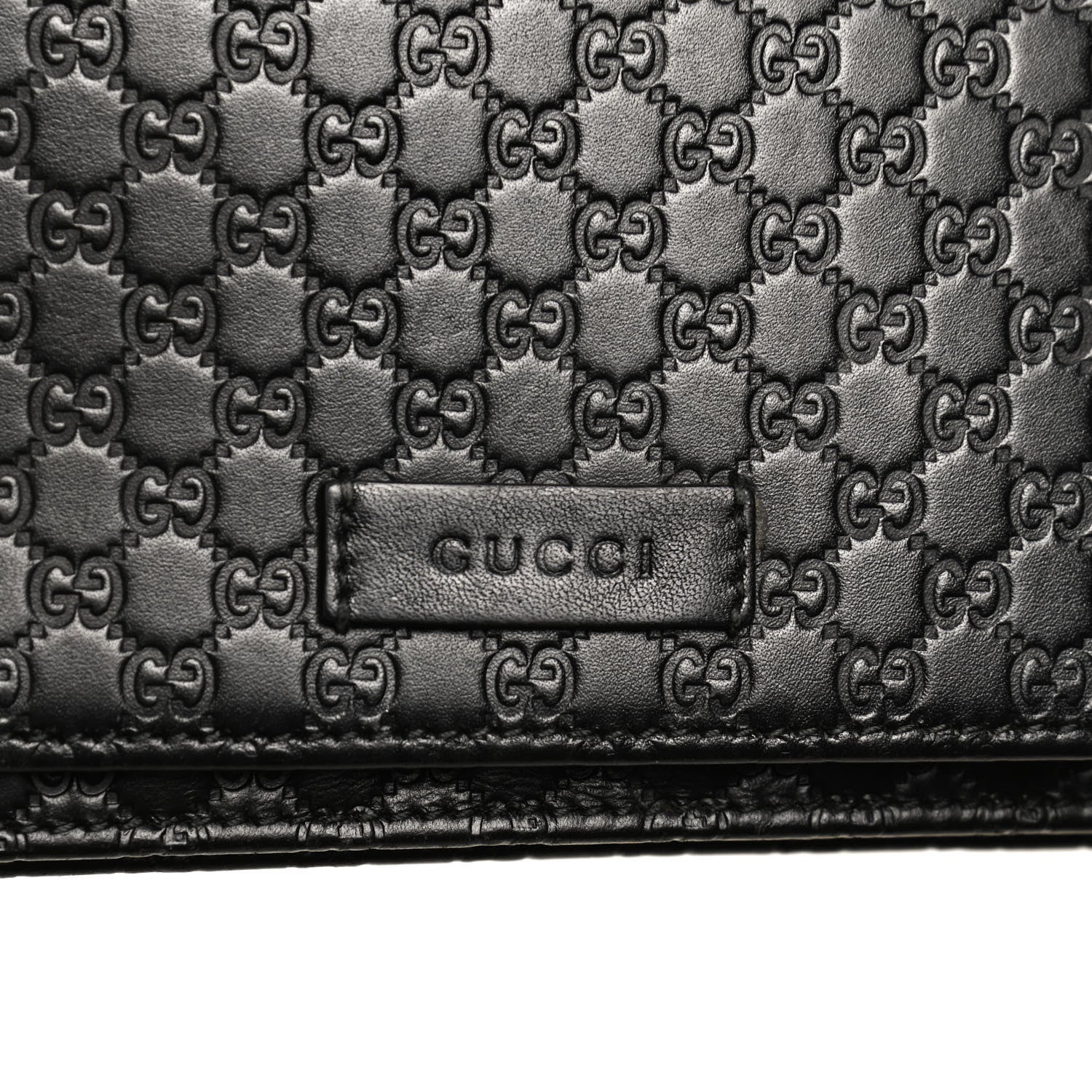 Gucci Microguccissima Crossbody Wallet Black 6 of 12