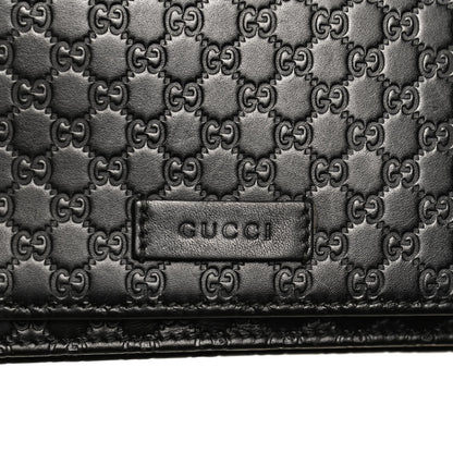 Gucci Microguccissima Crossbody Wallet Black 6 of 12