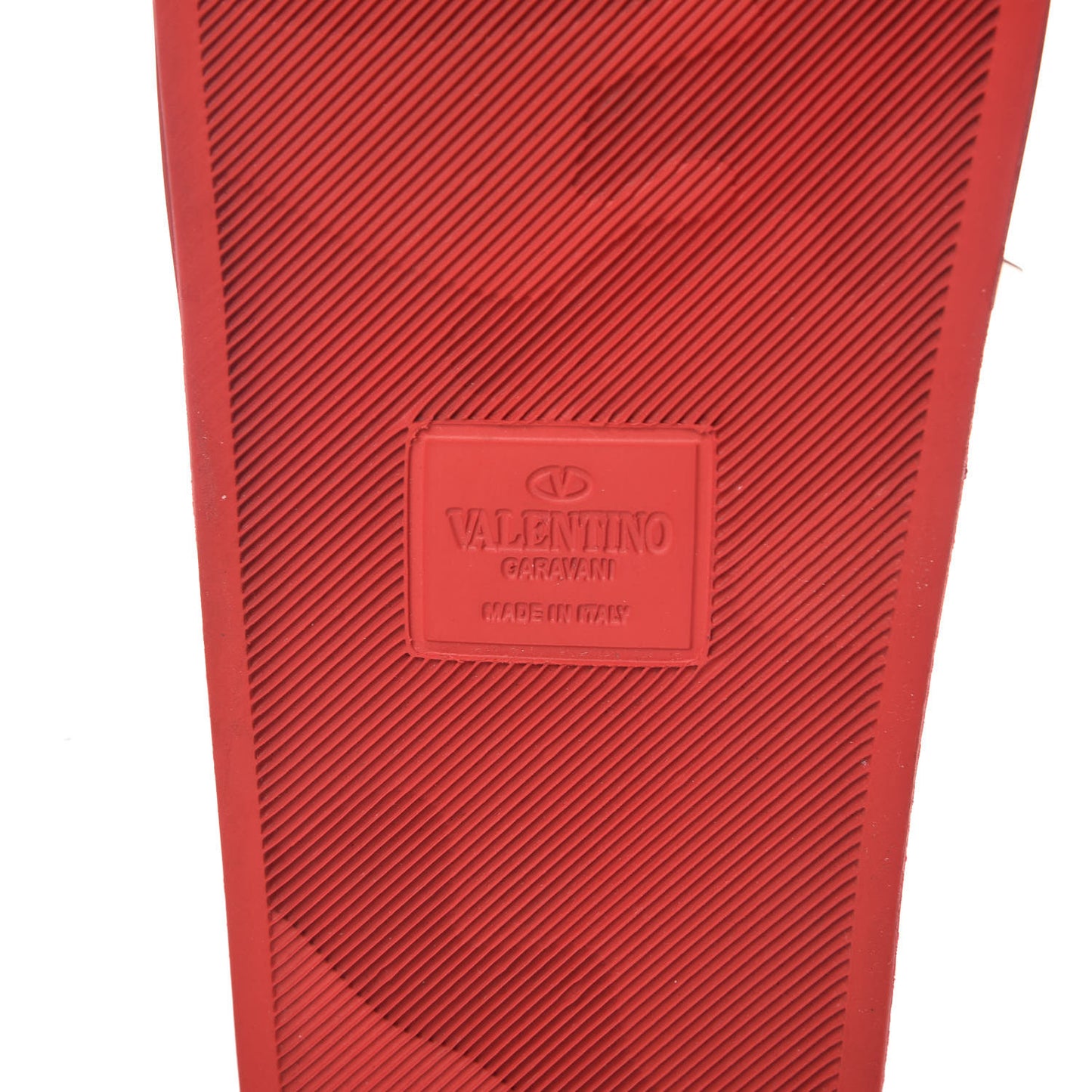 Rubber Rockstud Slide Sandals 41 Rosso Valentino