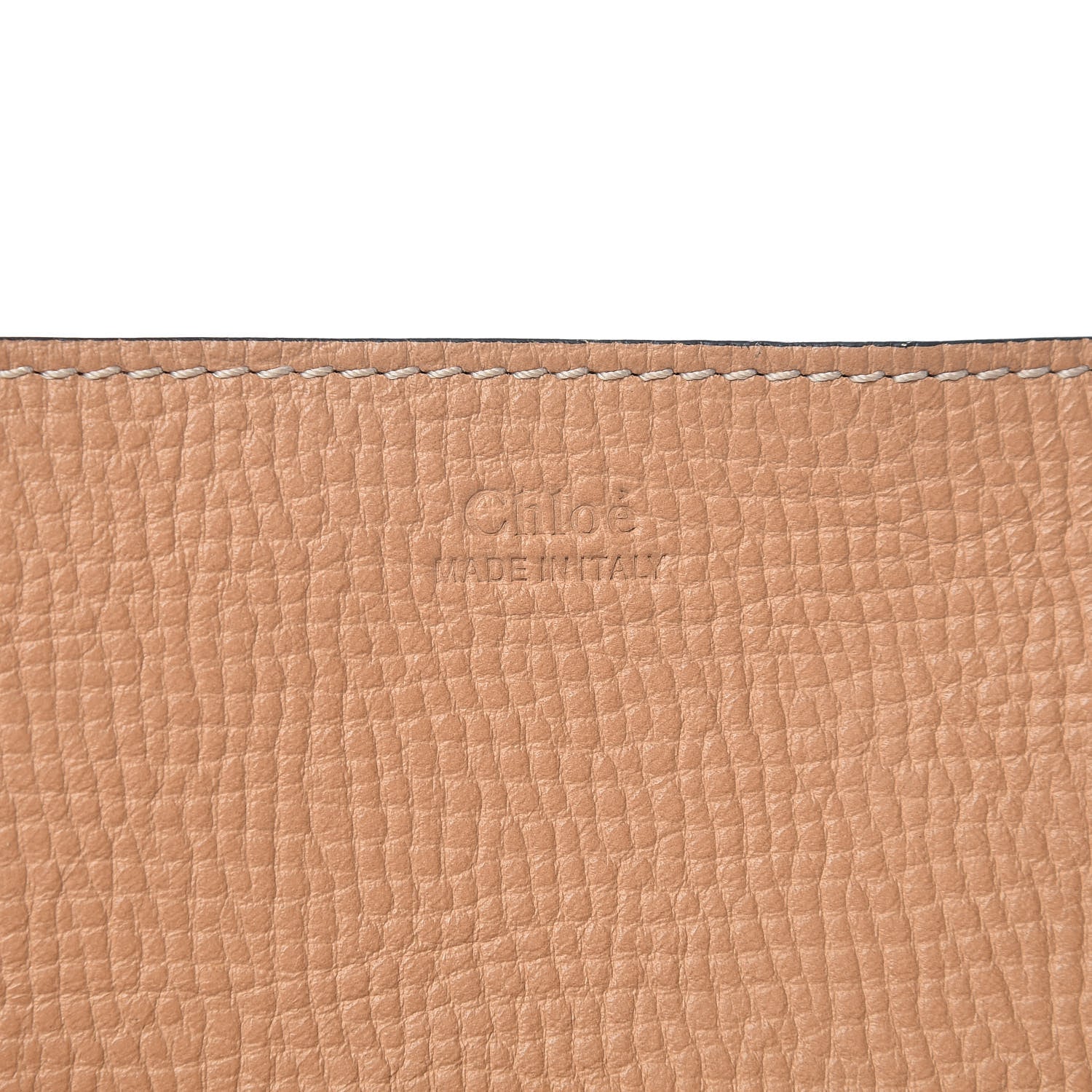 Chloe Grained Calfskin Lambskin Drew Shoulder Bag Wet Sand Sunflower 6 of 9