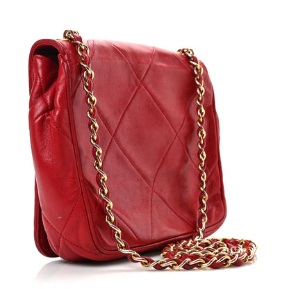 Chanel Lambskin Quilted CC Shoulder Bag Red 3 of 12