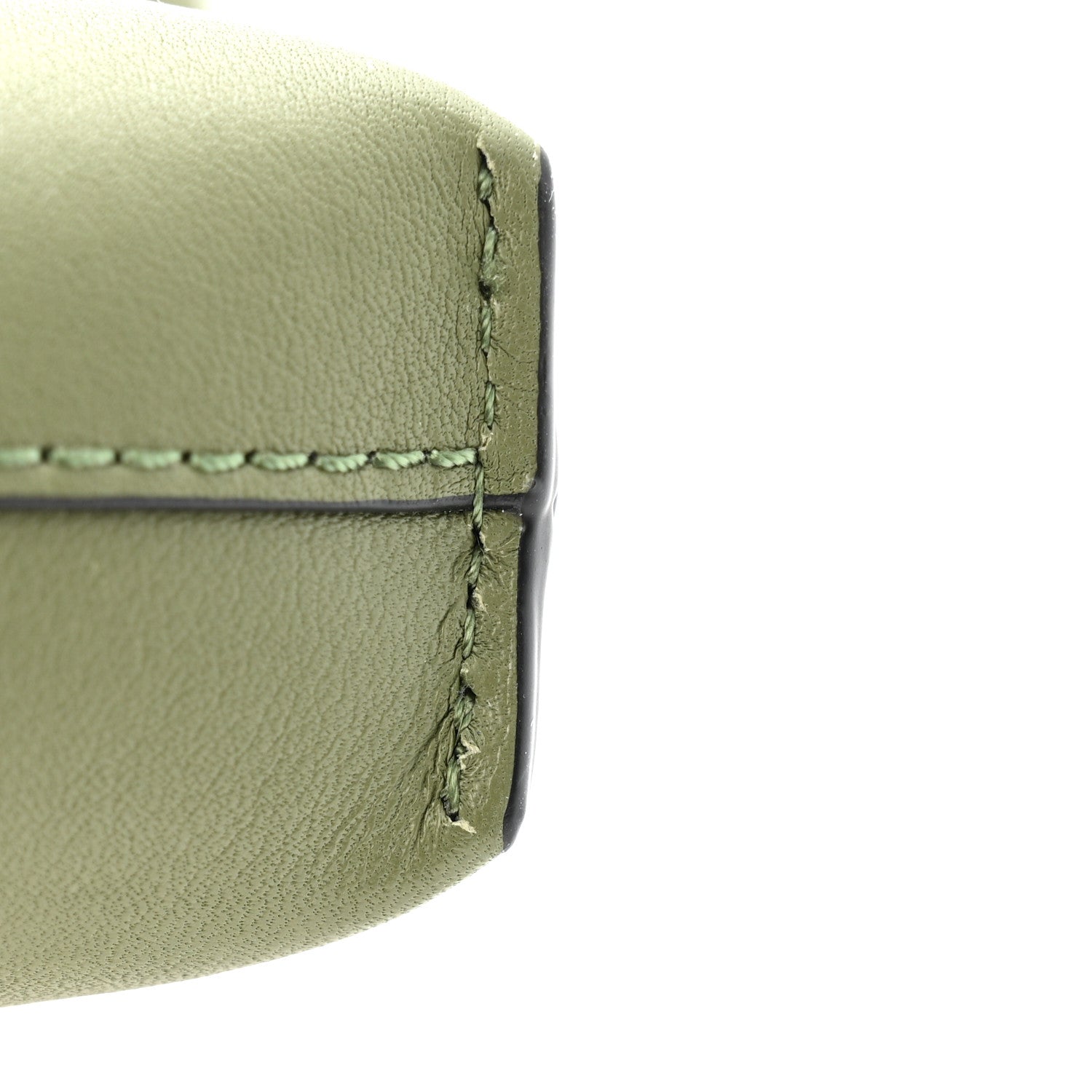 Loewe Calfskin Elephant Pouch Crossbody Bag Avocado 11 of 11