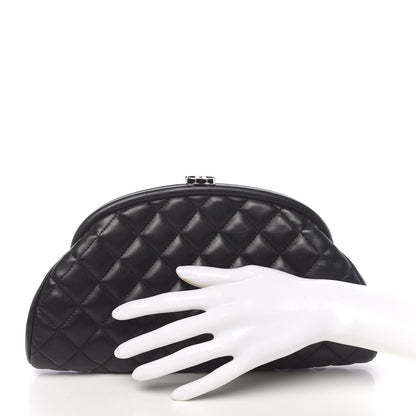 Chanel Lambskin Quilted Timeless Clutch Black 2 of 13