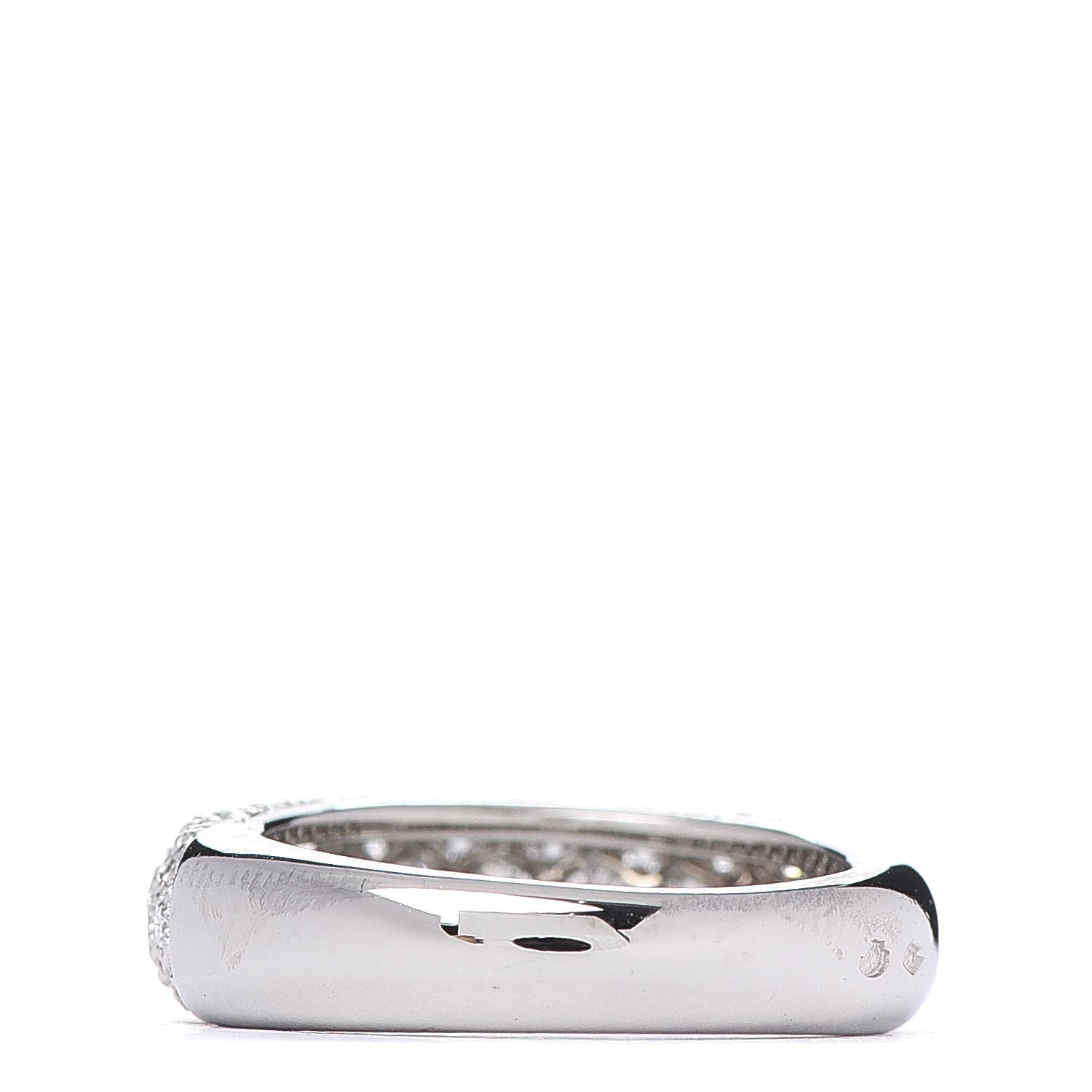 Cartier 18K White Gold Diamond 6mm Etincelle De Band Ring 48 4.5 4 of 5