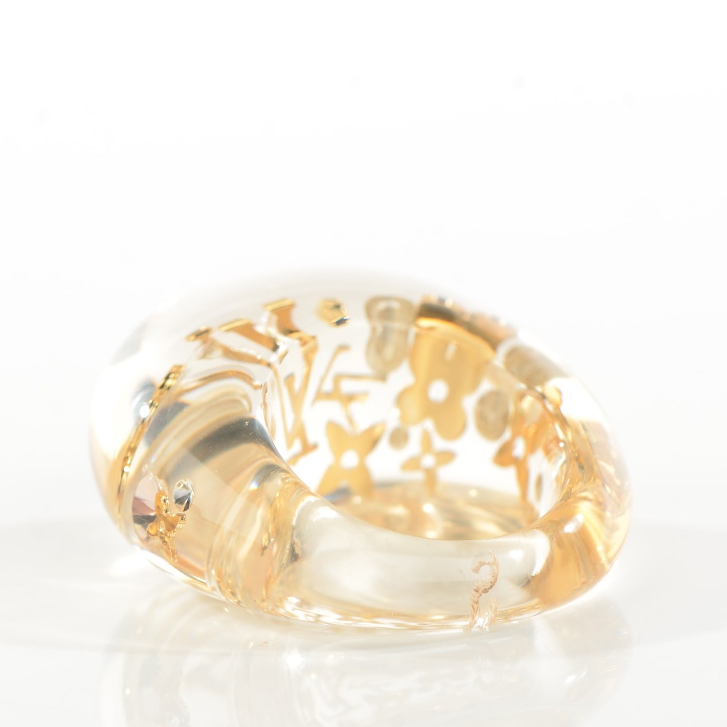 Resin Swarovski Inclusion Ring S Transparent