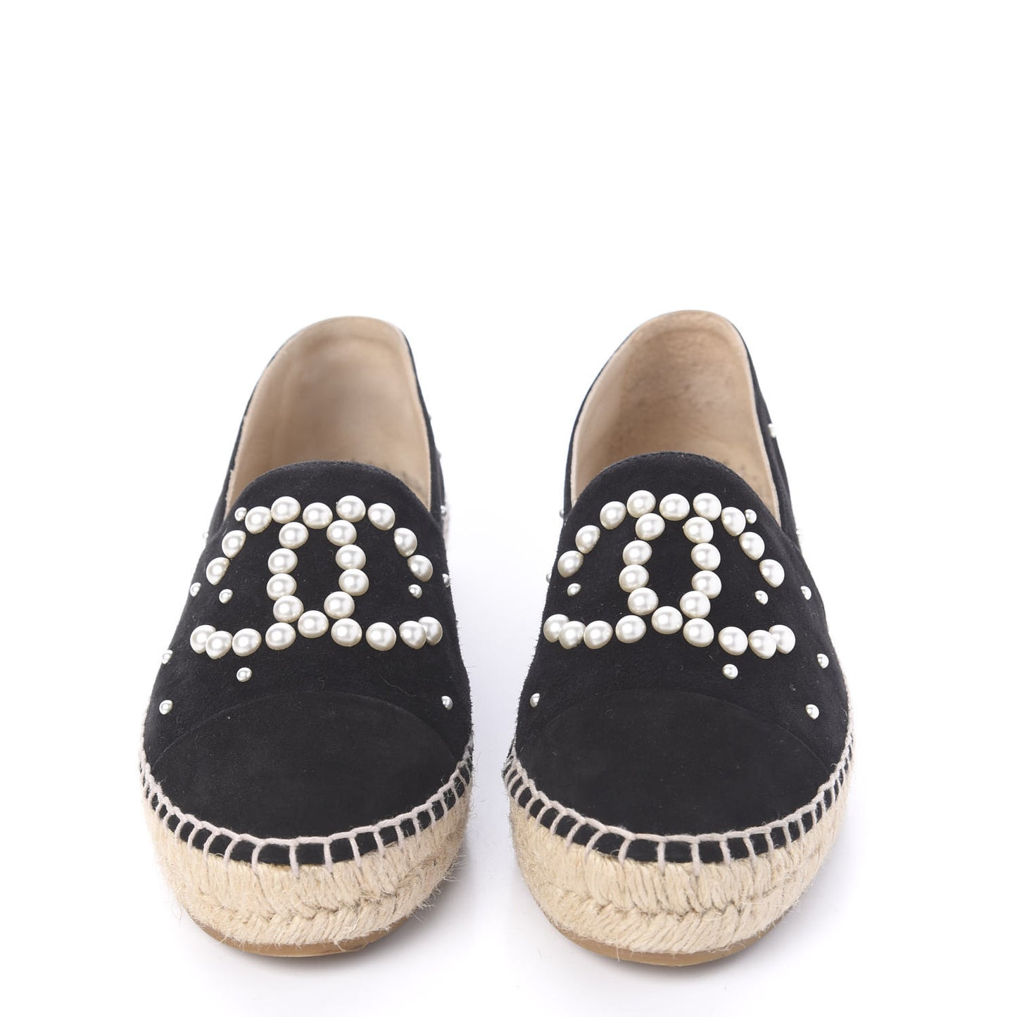 Suede Pearl CC Espadrilles 39 Black