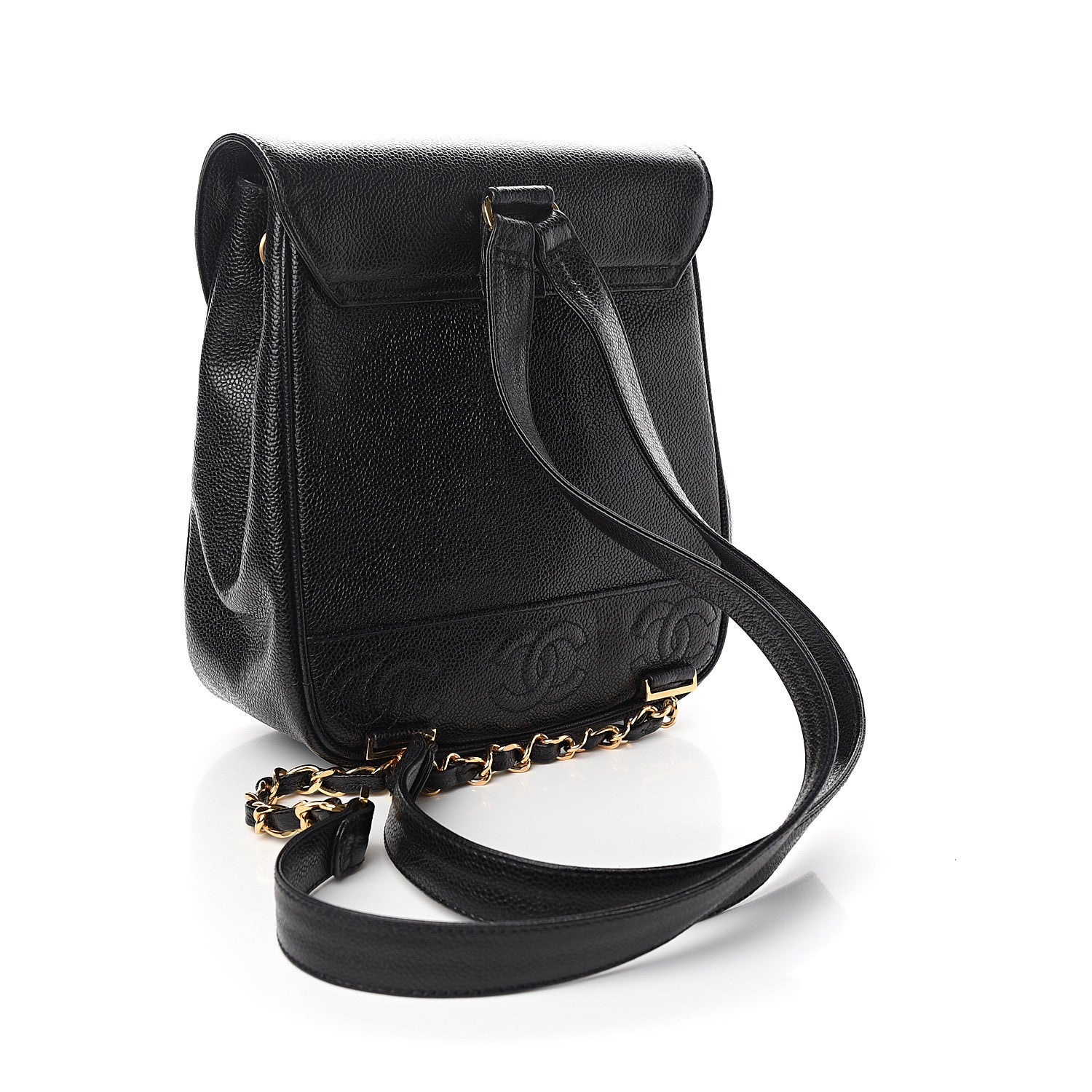 Chanel Caviar CC Backpack Black 2 of 10
