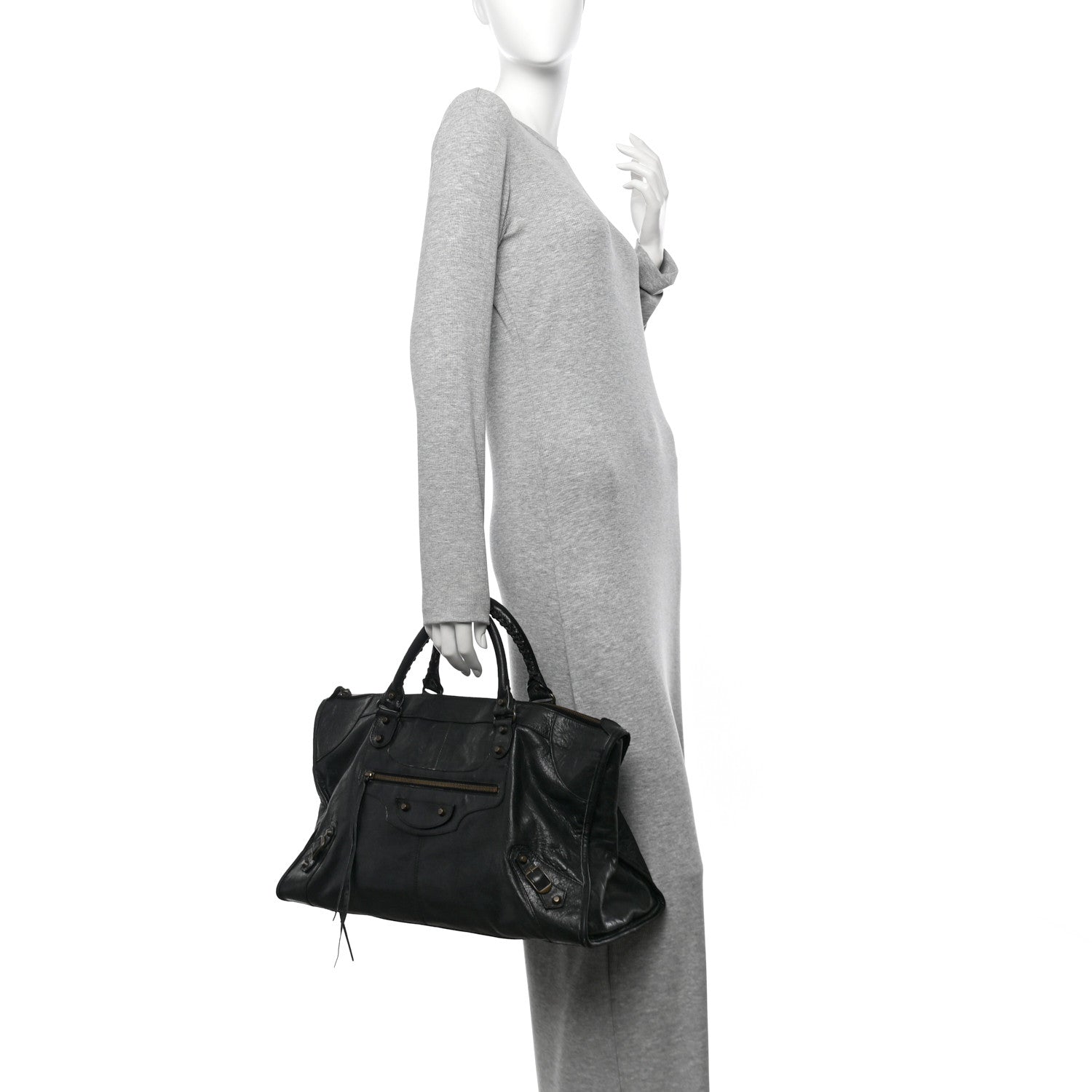 Balenciaga Agneau Classic Hardware Work Black 2 of 11