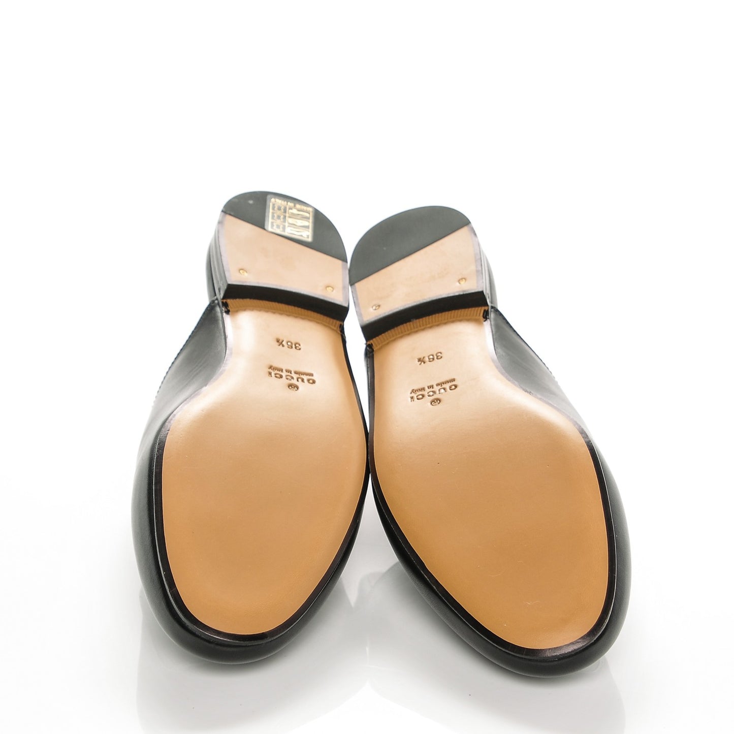 Calfskin Womens Princetown Slippers 36.5 Black