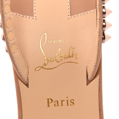 Christian Louboutin Kid Spiked So Me 100 Sandals 38 Nude 8 of 12