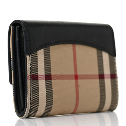 Burberry Calfskin House Check Chesam Card Case Black 3 of 8