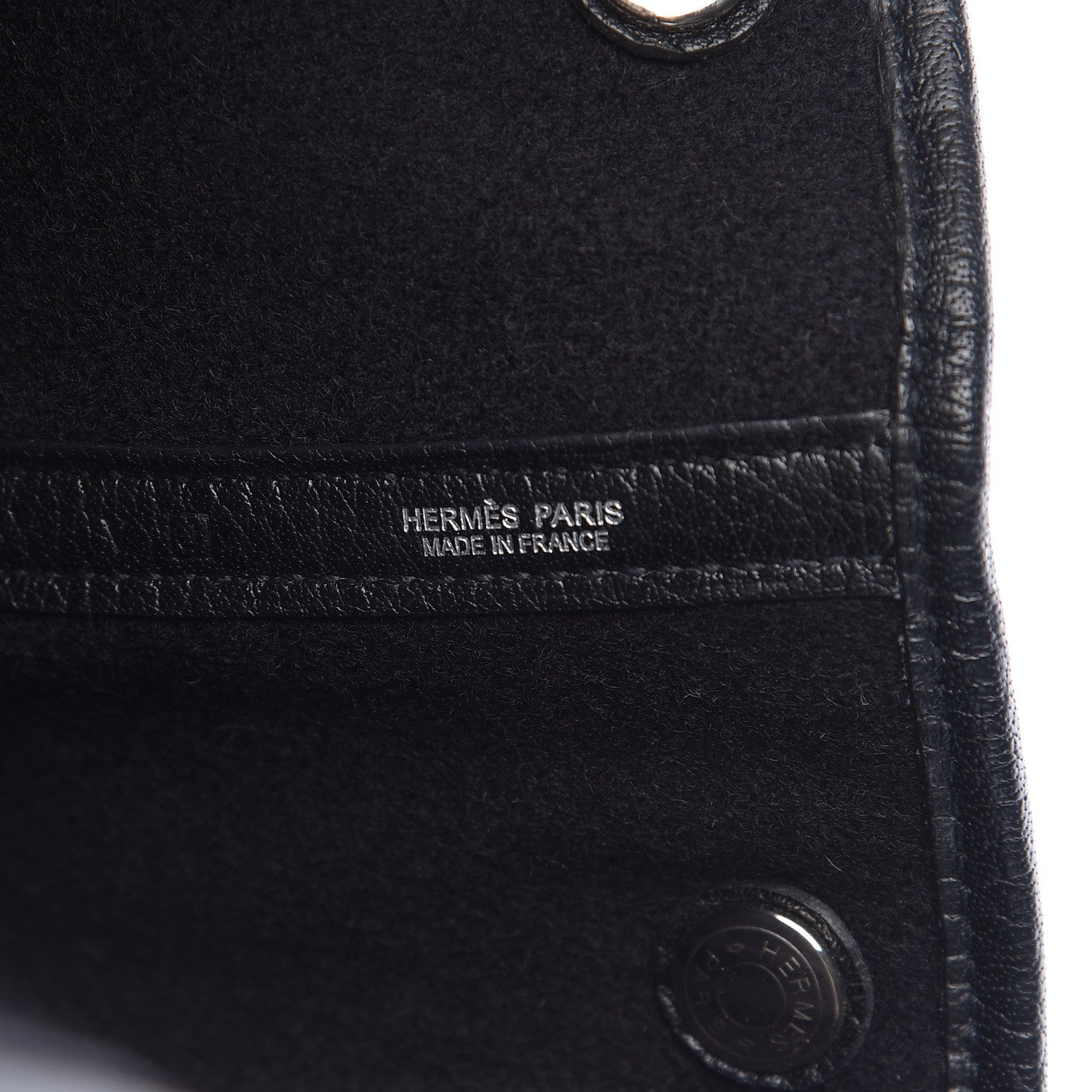 Hermes Ribbed Wool Negonda Garden Party MM 36 Black 6 of 13