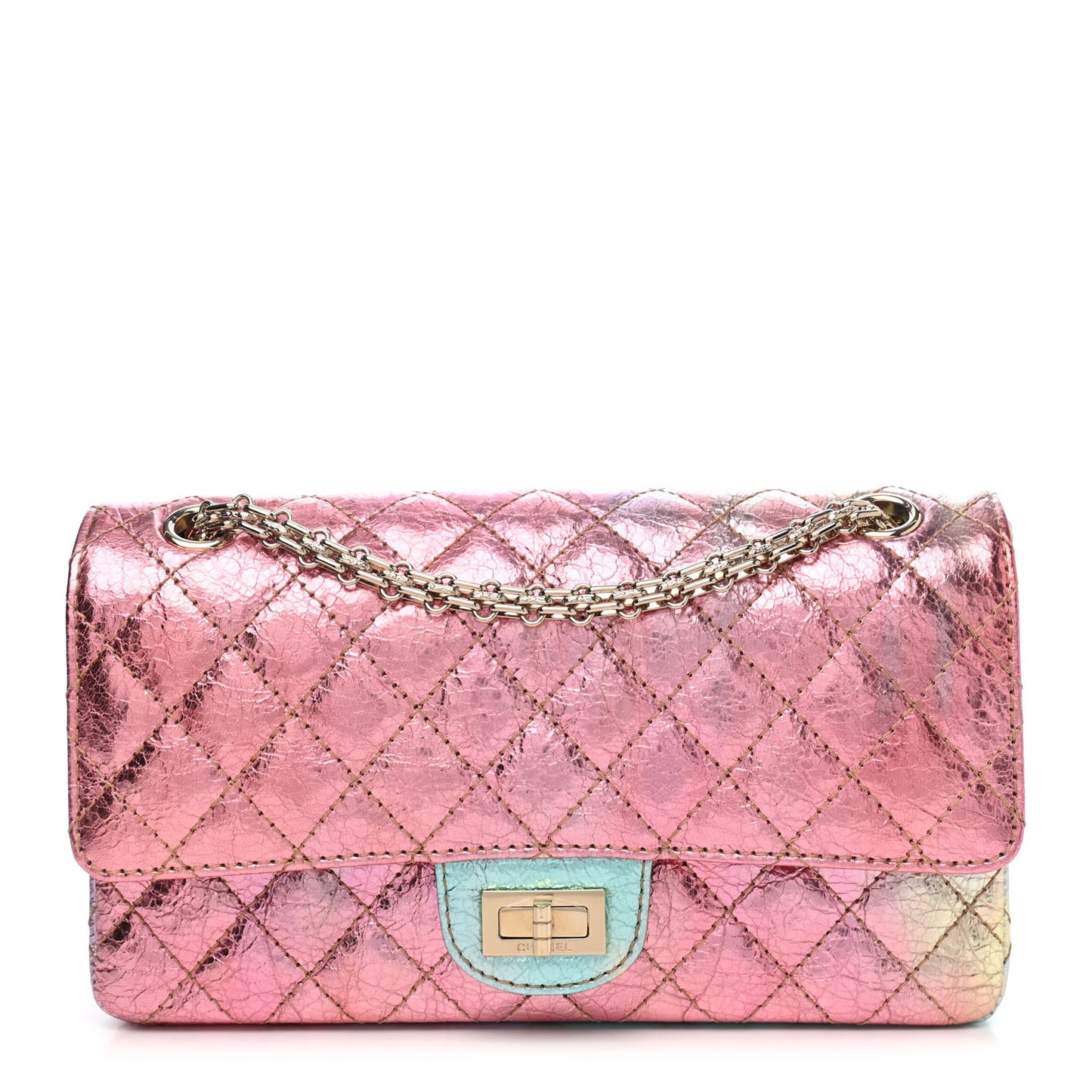 Metallic Goatskin Quilted 2.55 Reissue 225 Flap Multicolor