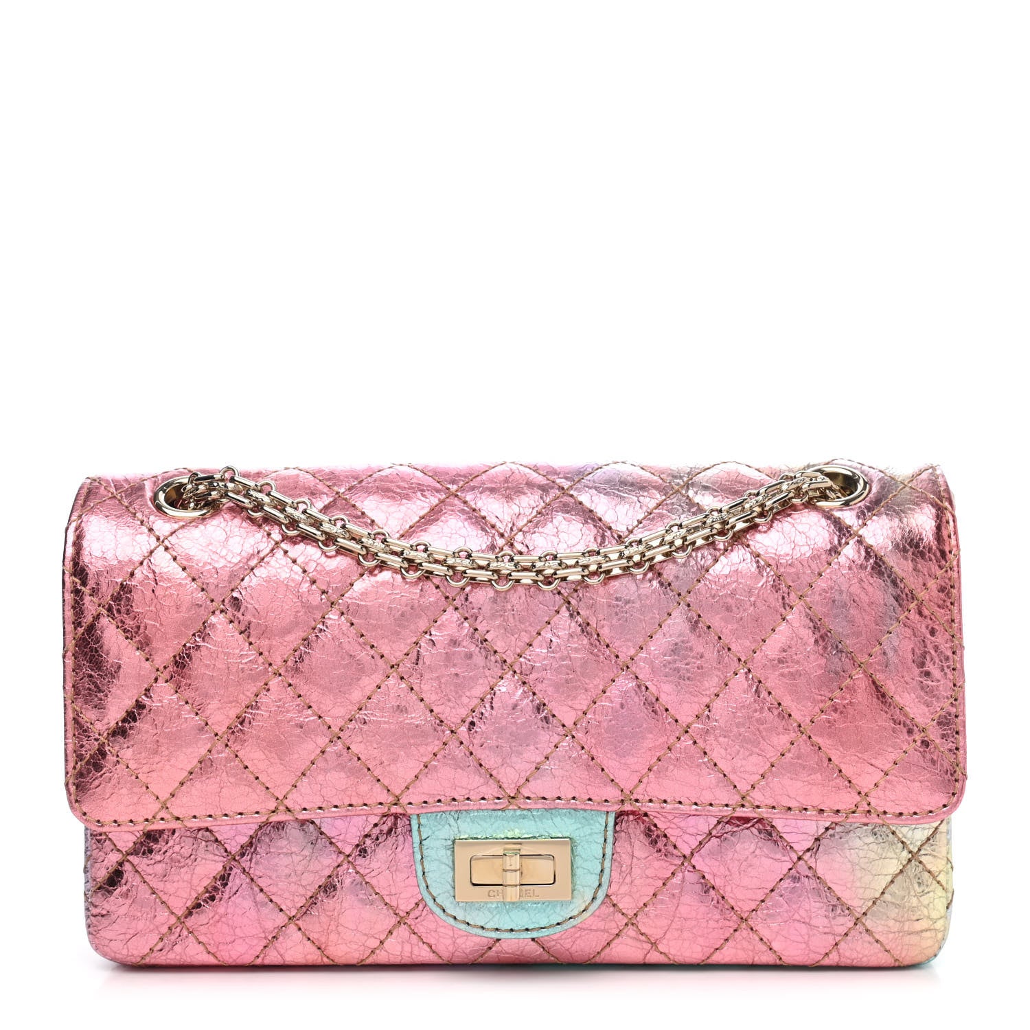 Chanel Metallic Goatskin Quilted 2.55 Reissue 225 Flap Multicolor 1 of 4
