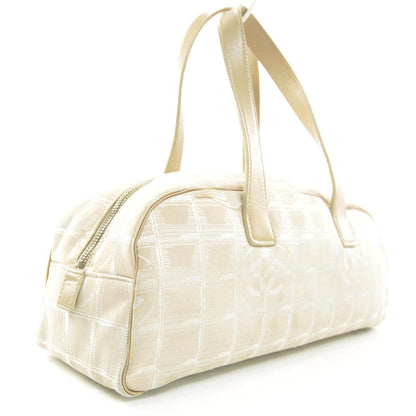 Chanel Nylon Travel Bowler Beige 3 of 9