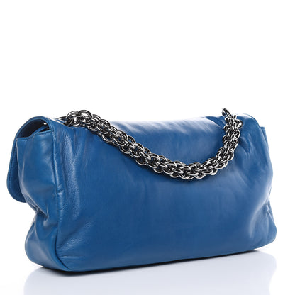 Chanel Lambskin Soft and Chain Large Flap Blue 3 of 11
